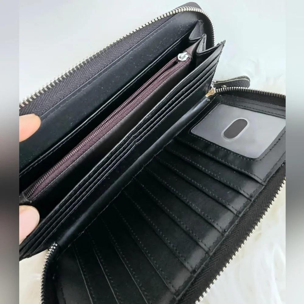 Large Capacity Multi Card Holder Stylish Wristlet Wallet Purse 🌴